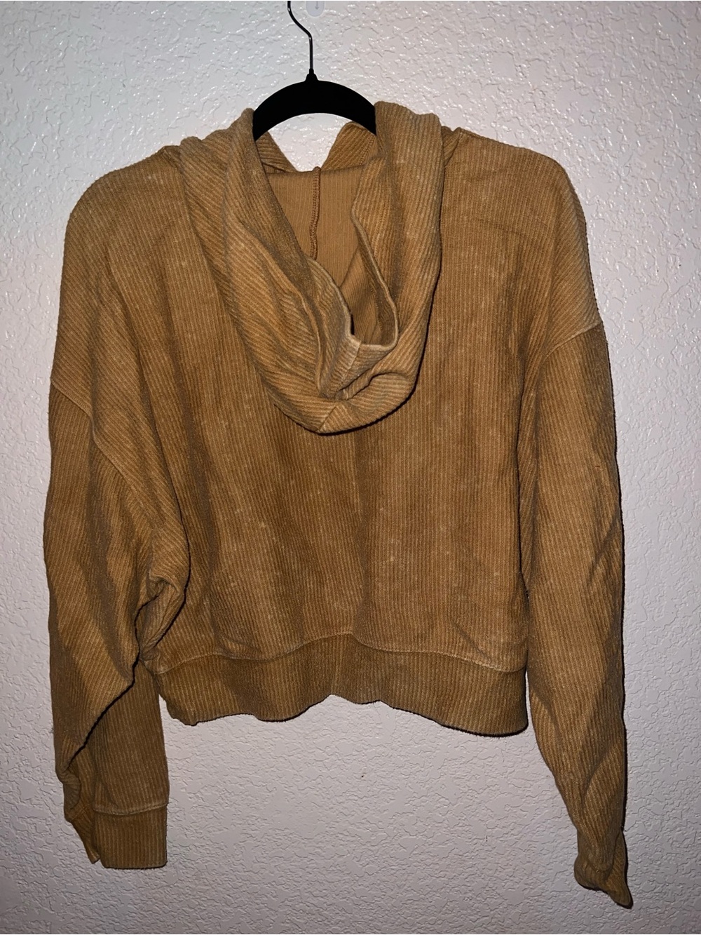 PINK Victoria's Secret Corduroy Hooded Sweatshirt and Joggers Set-Camel/Tan - Picture 3 of 6